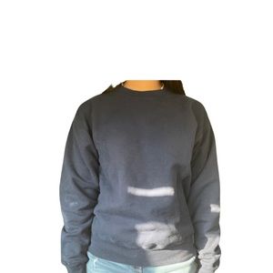 Navy Men’s Hanes Ultimate Cotton Crewneck Size Small